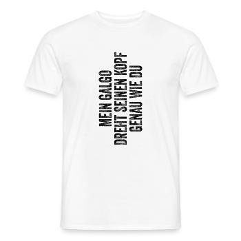 Galgo - Männer T-Shirt - Weiß - Vorne - AI Model Male 178 dark (178cm)