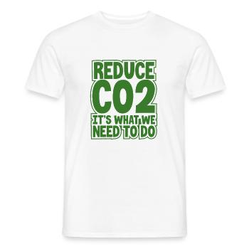 Umwelt Geschenkidee CO2 reduzieren Das ist es, was wir - Männer T-Shirt - Weiß - Vorne - AI Model Male 178 dark (178cm)