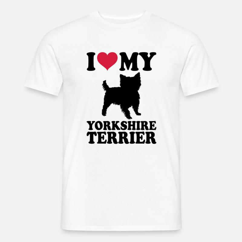 Yorkshire Terrier - Männer T-Shirt - Weiß