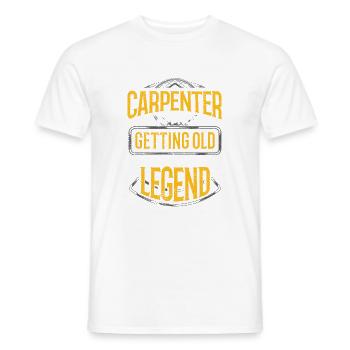 Idée cadeau de charpentier Charpentier Je ne reçois pas - T-shirt homme - blanc - Devant - AI Model Male 178 dark (178cm)