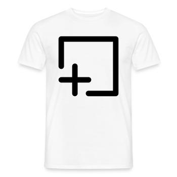 Save Add Computer Icon Form Abstrakt Geschenk - Männer T-Shirt - Weiß - Vorne - AI Model Male 178 dark (178cm)