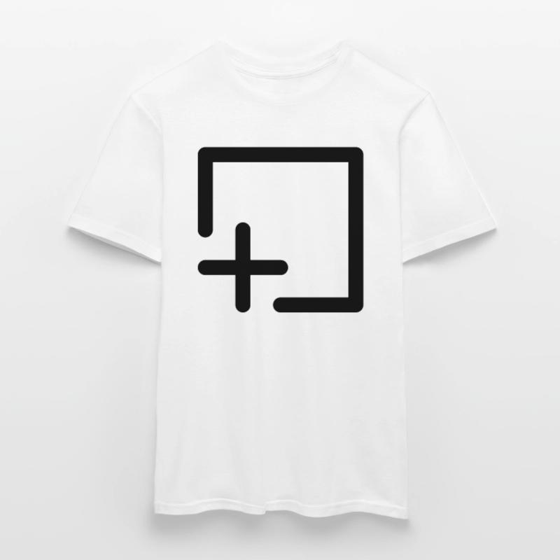 Save Add Computer Icon Shape Abstract Gift Men's T-Shirt