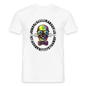 Bachelor PartyJga Totenkopf - Men's T-Shirt - white - Front - AI Model Male 178 dark (178cm)