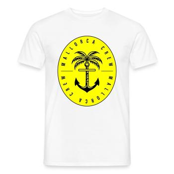 Mallorca Crew Anker Palme - Männer T-Shirt - Weiß - Vorne - AI Model Male 178 dark (178cm)