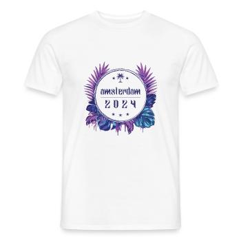 Amsterdam 2024 - Männer T-Shirt - Weiß - Vorne - AI Model Male 178 dark (178cm)