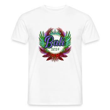 Bali 2024 Team - Men's T-Shirt - white - Front - AI Model Male 178 dark (178cm)