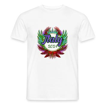Italien 2024 Team - Männer T-Shirt - Weiß - Vorne - AI Model Male 178 dark (178cm)