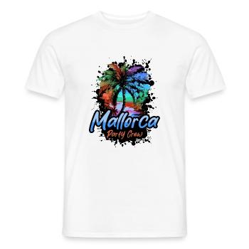 Mallorca Party Crew Holidays - Men's T-Shirt - white - Front - AI Model Male 178 dark (178cm)