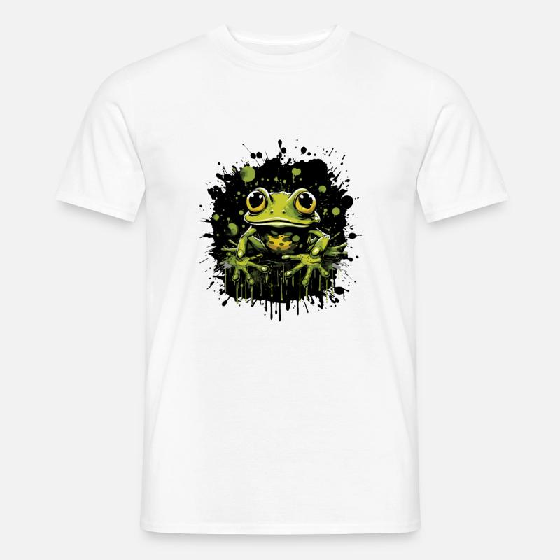 Frosch Tier - Männer T-Shirt - Weiß