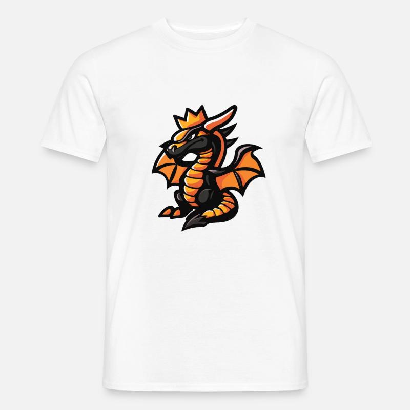 Dragon Comic Crown - Men's T-shirt - white