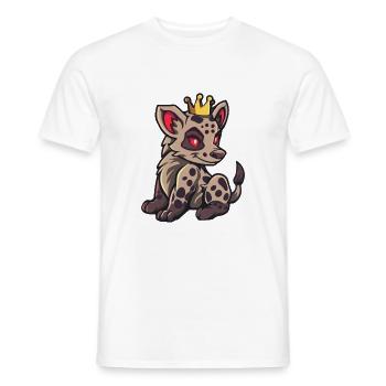 Couronne BD Hyène - T-shirt homme - blanc - Devant - AI Model Male 178 dark (178cm)