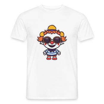 Halloween Clown Cool - T-shirt homme - blanc - Devant - AI Model Male 178 dark (178cm)