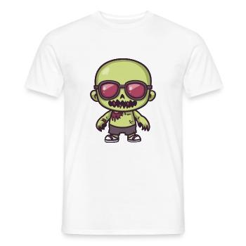 Zombie Halloween Cool - T-shirt homme - blanc - Devant - AI Model Male 178 dark (178cm)