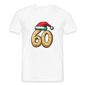 60 Numéro Noël - T-shirt homme - blanc - Devant - AI Model Male 178 dark (178cm)