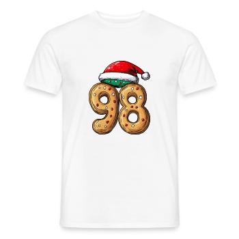 98 Numéro Noël - T-shirt homme - blanc - Devant - AI Model Male 178 dark (178cm)