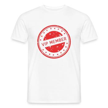 Vip Member Herz - Männer T-Shirt - Weiß - Vorne - AI Model Male 178 dark (178cm)