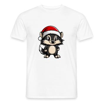 Igel Weihnachten Niedlich - Männer T-Shirt - Weiß - Vorne - AI Model Male 178 dark (178cm)
