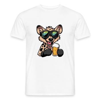 Hyäne Ski Bier - Männer T-Shirt - Weiß - Vorne - AI Model Male 178 dark (178cm)