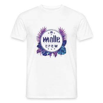 Malle Crew Coloré - T-shirt homme - blanc - Devant - AI Model Male 178 dark (178cm)