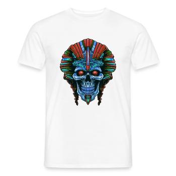 Crâne de pharaon - T-shirt homme - blanc - Devant - AI Model Male 178 dark (178cm)
