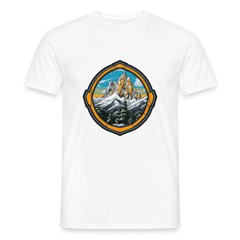 Berge Eisberge Natur - Männer T-Shirt - Weiß - Vorne - AI Model Male 178 dark (178cm)