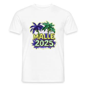 Malle 2025 Holiday - Men's T-Shirt - white - Front - AI Model Male 178 dark (178cm)