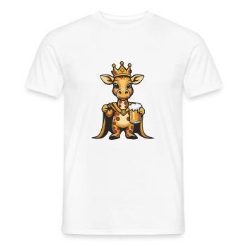 Girafe Bière Drôle - T-shirt homme - blanc - Devant - AI Model Male 178 dark (178cm)