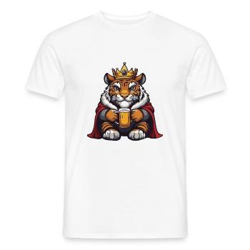 Tiger Bier Lustig - Männer T-Shirt - Weiß - Vorne - AI Model Male 178 dark (178cm)