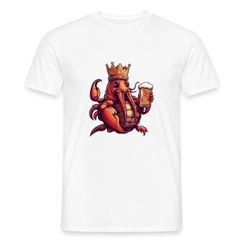 Hummer Krebs Bier Lustig - Männer T-Shirt - Weiß - Vorne - AI Model Male 178 dark (178cm)