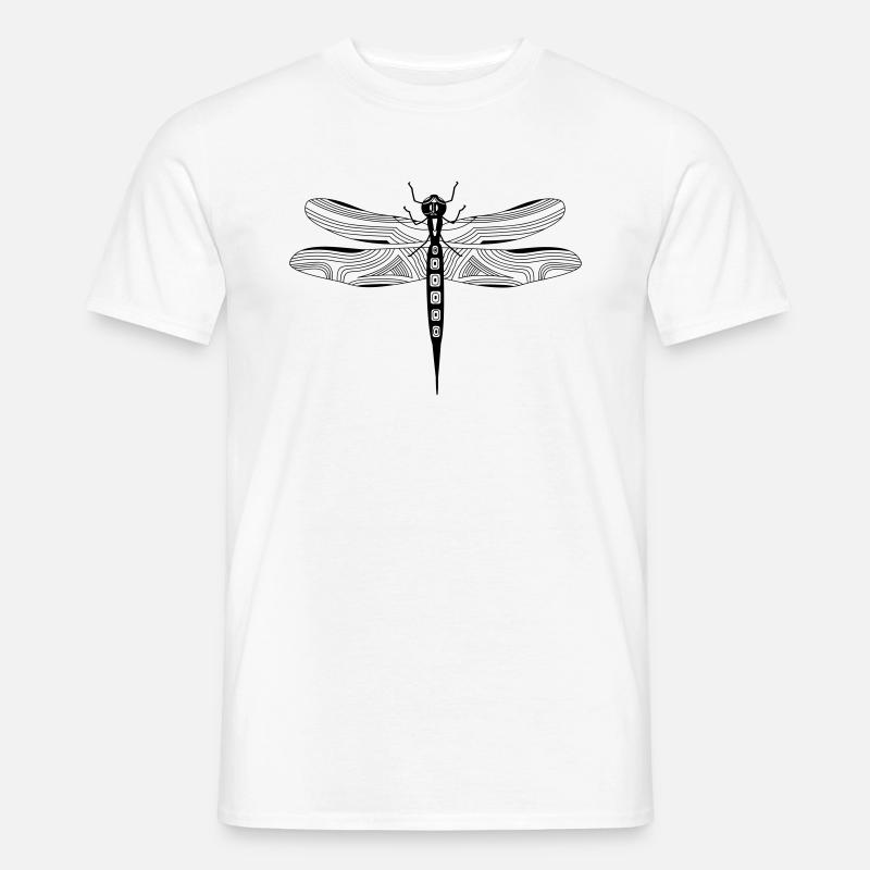 Libelle (a) - Männer T-Shirt - Weiß