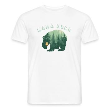 Forest Mama Bear for Mom Mommy Mother - Men's T-Shirt - white - Front - AI Model Male 178 dark (178cm)