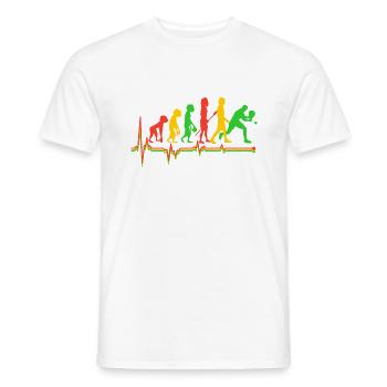 Ping Pong Cadeau tennis de table Cadeau Ping Pong - T-shirt homme - blanc - Devant - AI Model Male 178 dark (178cm)