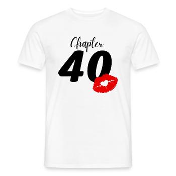 40. Geburtstag - Männer T-Shirt - Weiß - Vorne - AI Model Male 178 dark (178cm)