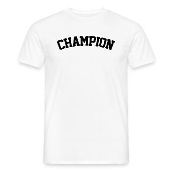 CHAMPION - T-shirt homme - blanc - Devant - AI Model Male 178 dark (178cm)