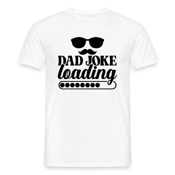 Dad Joke Loading - Men's T-Shirt - white - Front - AI Model Male 178 dark (178cm)