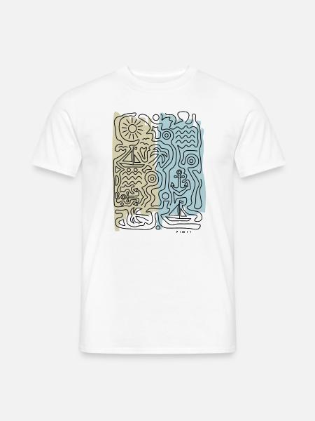 Summer vibes (farbig) - Männer T-Shirt - Weiß