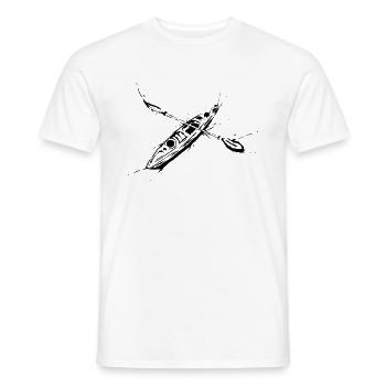 Kayak - Men's T-Shirt - white - Front - AI Model Male 178 dark (178cm)