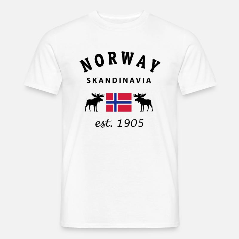 Norway - Männer T-Shirt - Weiß