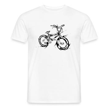 BMX - Männer T-Shirt - Weiß - Vorne - AI Model Male 178 dark (178cm)