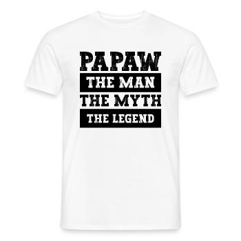 Papa Vater Opa Geschenkidee Papaw Spruch Retro - Männer T-Shirt - Weiß - Vorne - AI Model Male 178 dark (178cm)