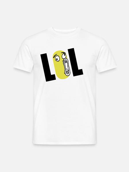 lol - Men's T-Shirt - white