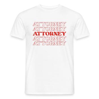 Attorney Counsel Advocate Legal representative - Men's T-Shirt - white - Front - AI Model Male 178 dark (178cm)