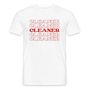 Reiniger Hausreiniger Hausmeister Hausmeister - Männer T-Shirt - Weiß - Vorne - AI Model Male 178 dark (178cm)