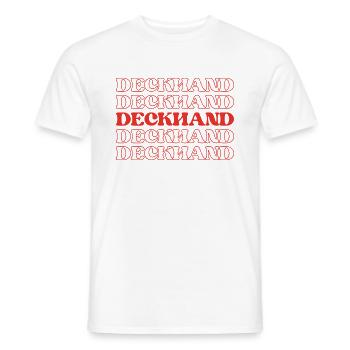 Matrose Matrose Schiffskamerad Schiffsarbeiter - Männer T-Shirt - Weiß - Vorne - AI Model Male 178 dark (178cm)