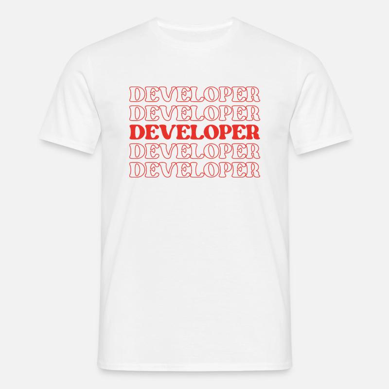 Entwickler, Programmierer, Programmierer, Programmierer, Software-Ingenieur - Männer T-Shirt - Weiß