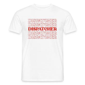 Dispatcher Operator Controller Coordinator - Men's T-Shirt - white - Front - AI Model Male 178 dark (178cm)
