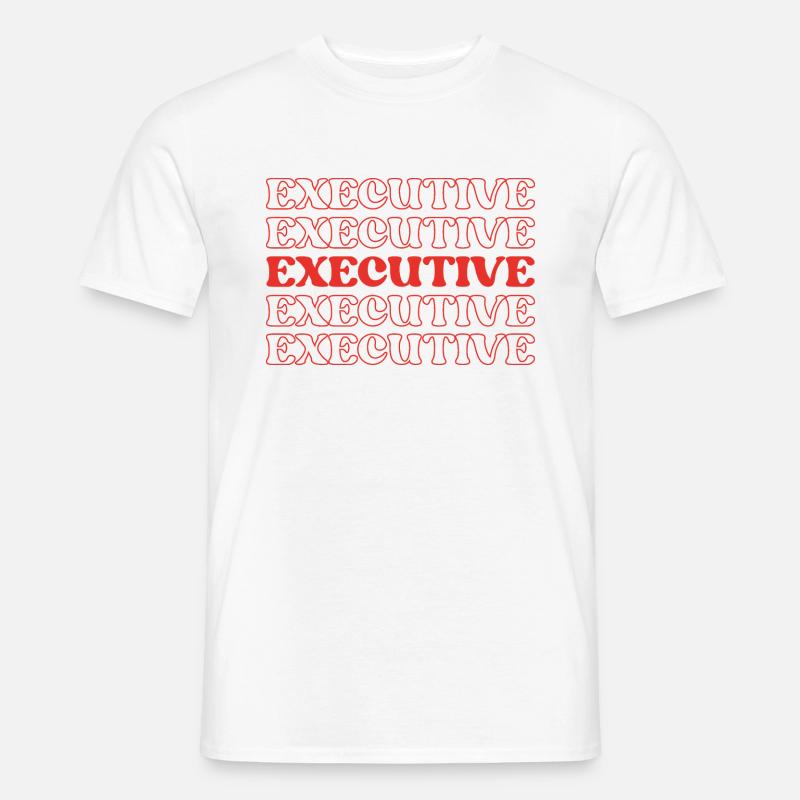 Executive Leader Chief Head Supervisor Manager - Männer T-Shirt - Weiß
