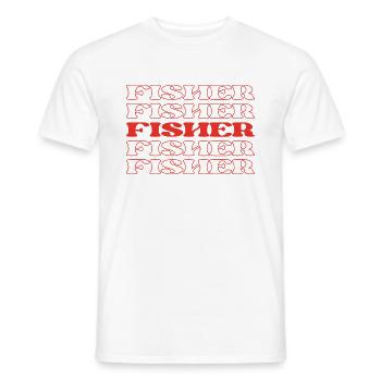 Pêcheur, Pêcheur, Pêcheur, Pêcheur, Pêcheur, Pêcheur, Pêcheur - T-shirt homme - blanc - Devant - AI Model Male 178 dark (178cm)