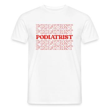 Podiatrist Foot Doctor Chiropodist Foot - Men's T-Shirt - white - Front - AI Model Male 178 dark (178cm)
