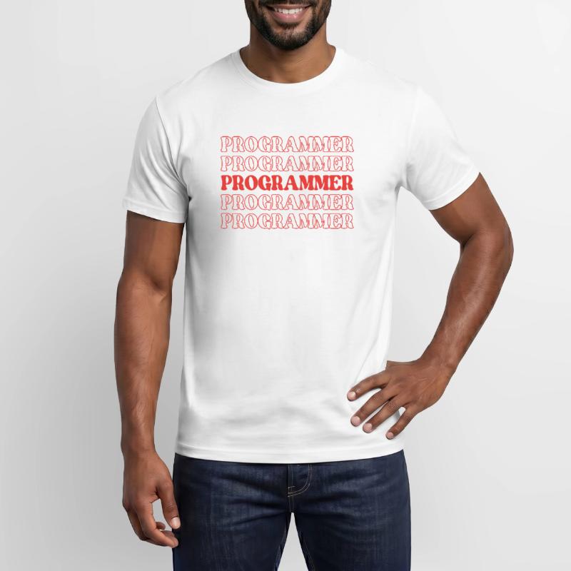 Programmeur Codeur Développeur Codeur Ingénieur logiciel T-shirt homme